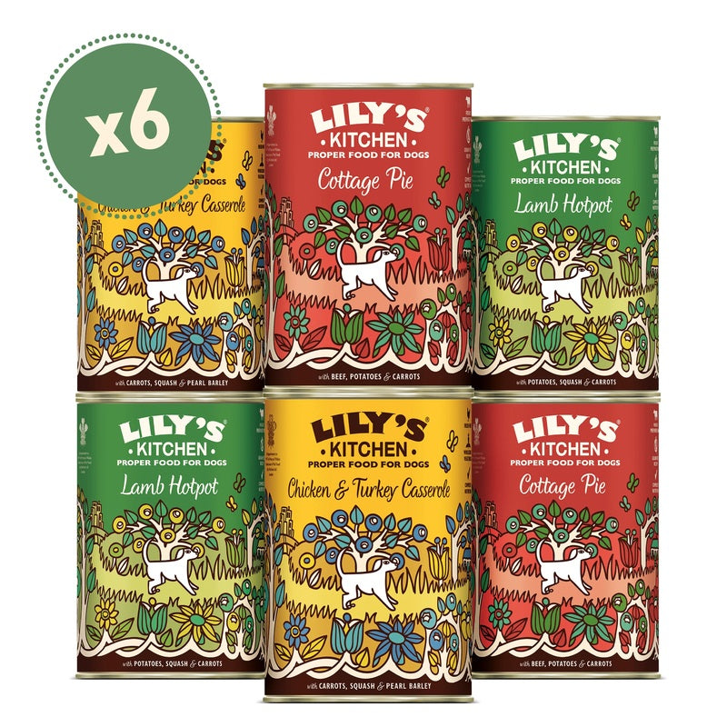 Lilys Kitchen Classic Dinners Multipack Tins 400g x 6