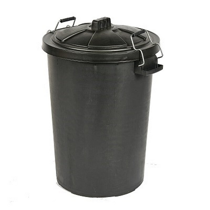 Heavy Duty Dustbin & Lid with Metal Clip 85 litre