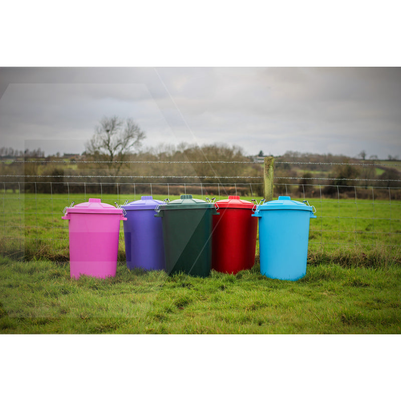Heavy Duty Dustbin & Lid with Metal Clip 85 litre