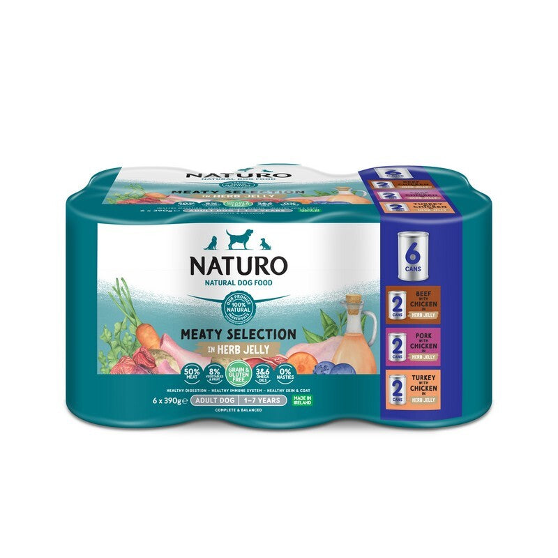 Naturo Adult GGF Mixed Jel Tin 4x6x390g