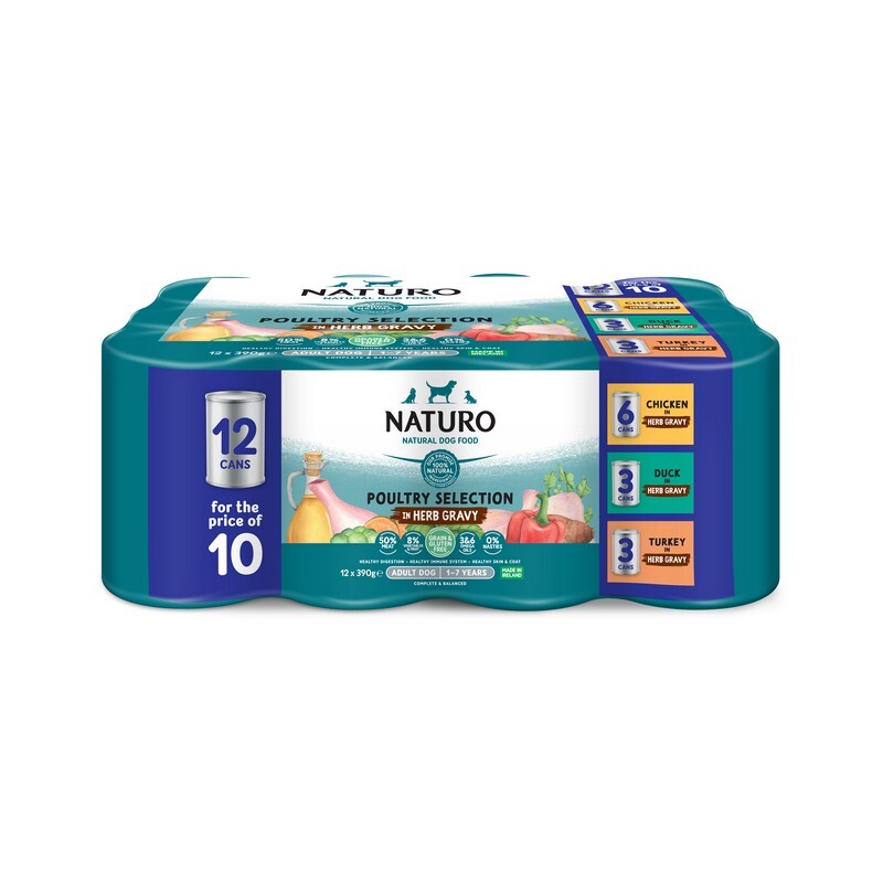 Naturo Adult GGF Mix Grvy Tin 12/10x390g