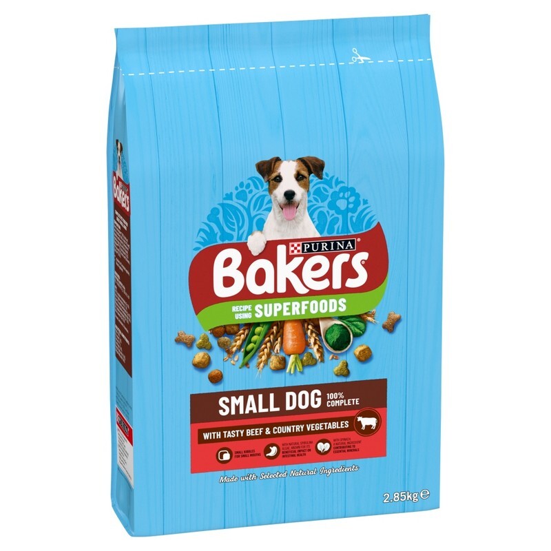 Bakers Complete Small Dog with Beef & Veg