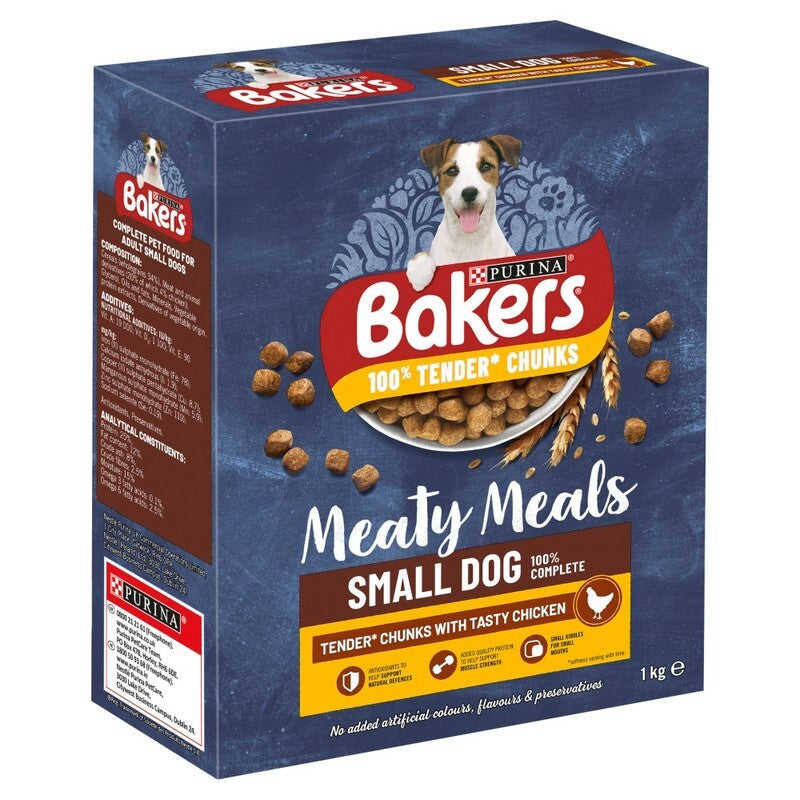 Bakers Complete Meaty Meals Adult Small Dog Chicken 1kg x 5