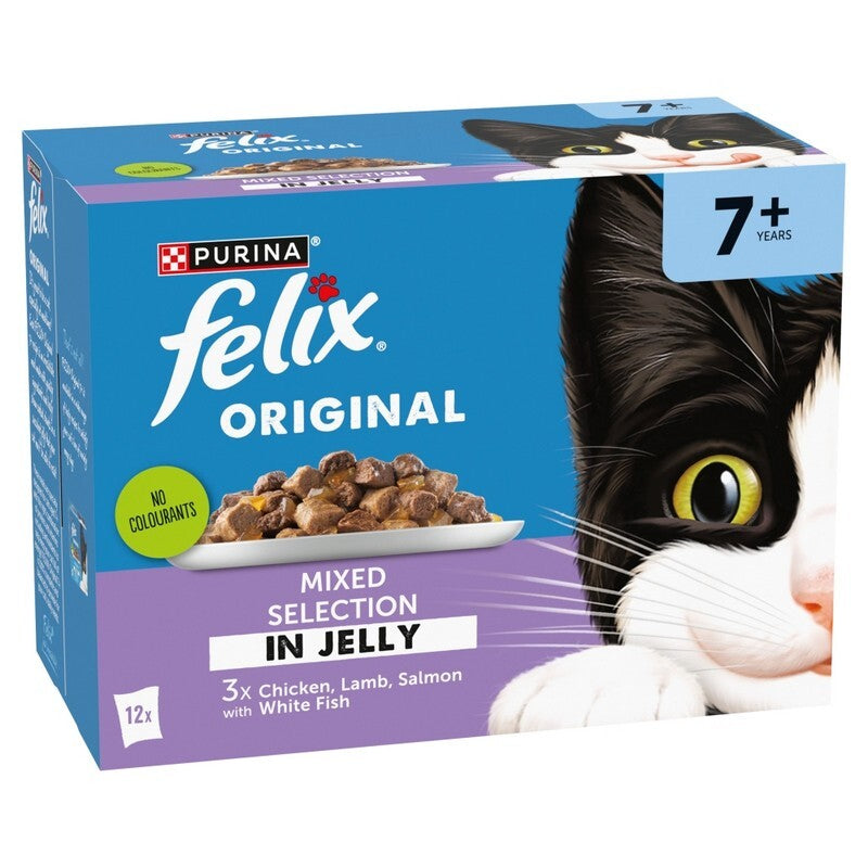 Felix Pch Orig Sen 7+ Mix CIJ 4x12x85g
