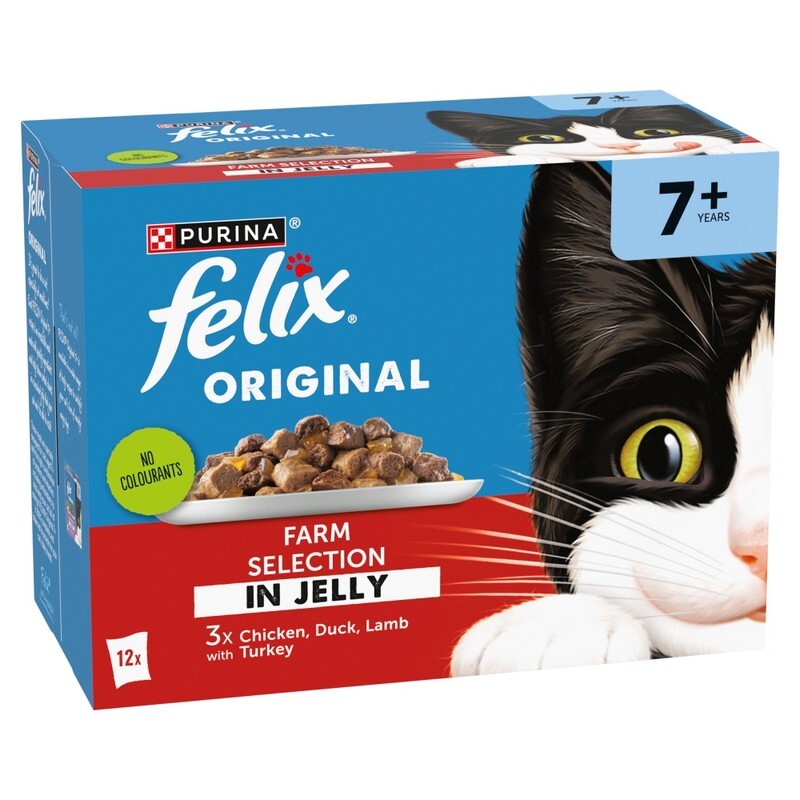 Felix Pch Orig Sen 7+ Farm CIJ 4x12x85g