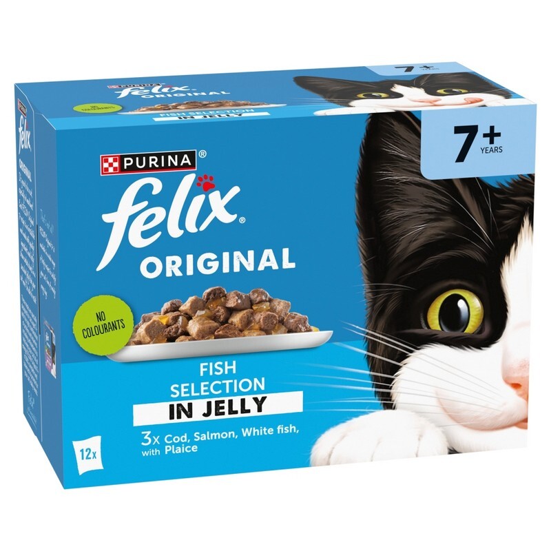 Felix Pch Orig Sen 7+ Fish CIJ 4x12x85g