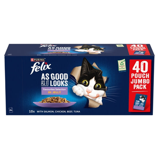 Felix Adult AGAIL Pouches Favourites 85g x 40
