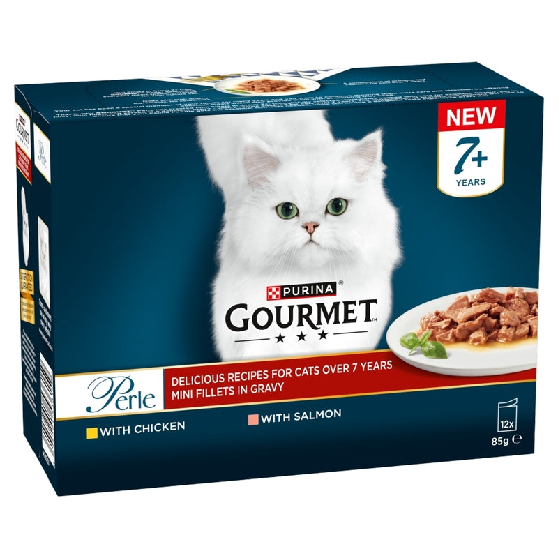 Gourmet Perle Senior 7+ Mini Fillets in Gravy