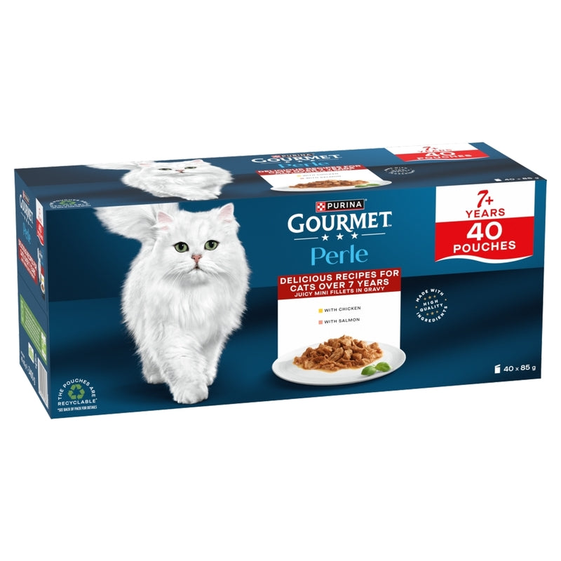 Gourmet Perle Senior 7+ Mini Fillets in Gravy