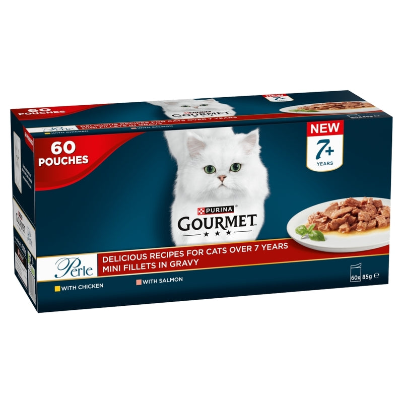 Gourmet Perle Senior 7+ Mini Fillets in Gravy
