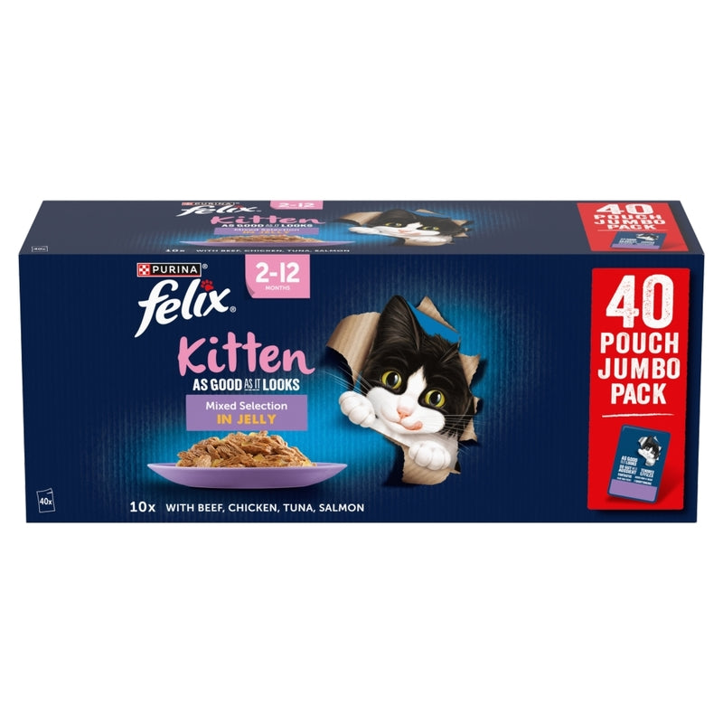 Felix Kitten AGAIL Mixed Selection Pouches 85g x 40