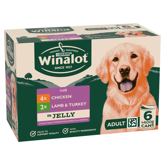 Winalot Classic Mixed in Jelly with Chicken 400g x 6 x 4
