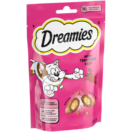 Dreamies Beef Cat Treats 60g x 8