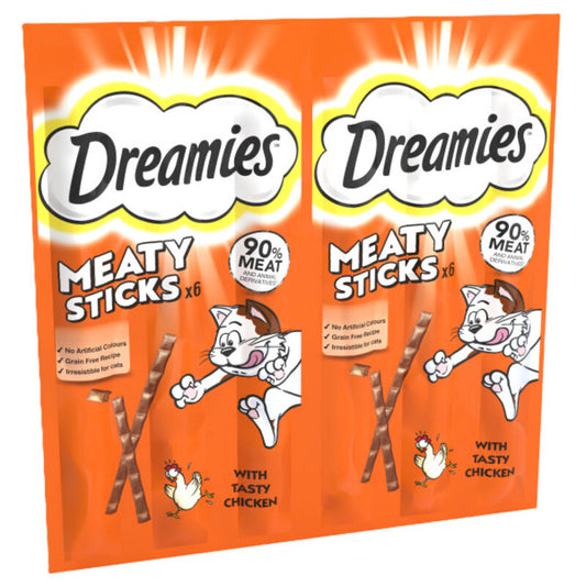 Dreamies Meaty Sticks Chicken Cat Treats 30g x 14