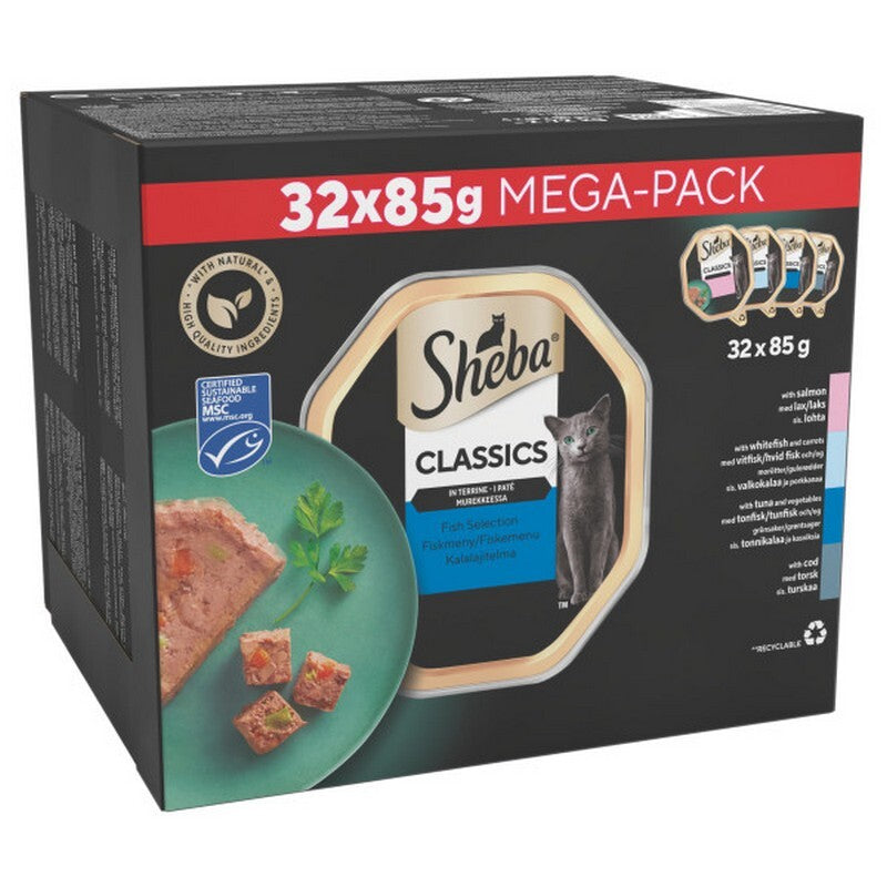 Sheba Classic Ocean Selection in Terrine Tray 85g x 32