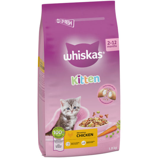 Whiskas Dry 2-12 Month Kitten Chicken 1.9kg