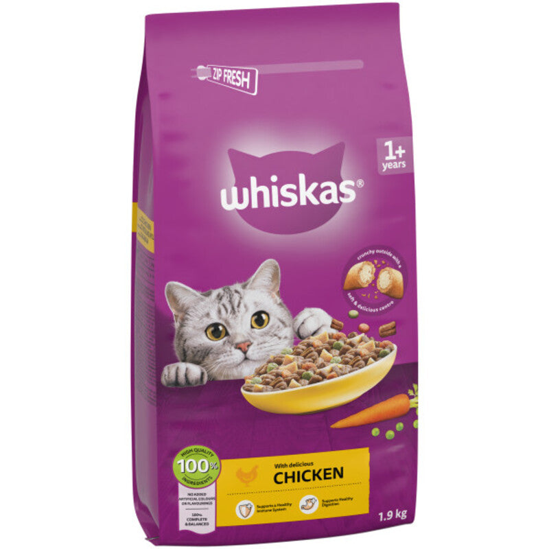 Whiskas Dry 1+ Adult Chicken