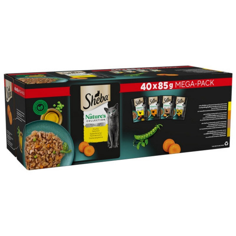 Sheba Pch Nat Collect Plty CIJ 40x85g