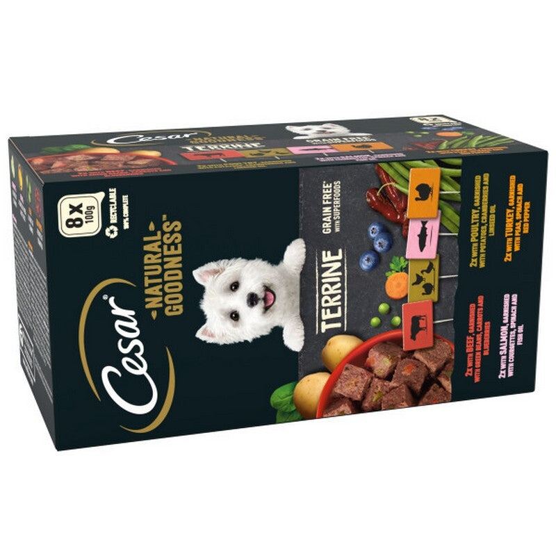 Cesar Natural Goodness Mixed Selection in Loaf 100g x 8 x 3
