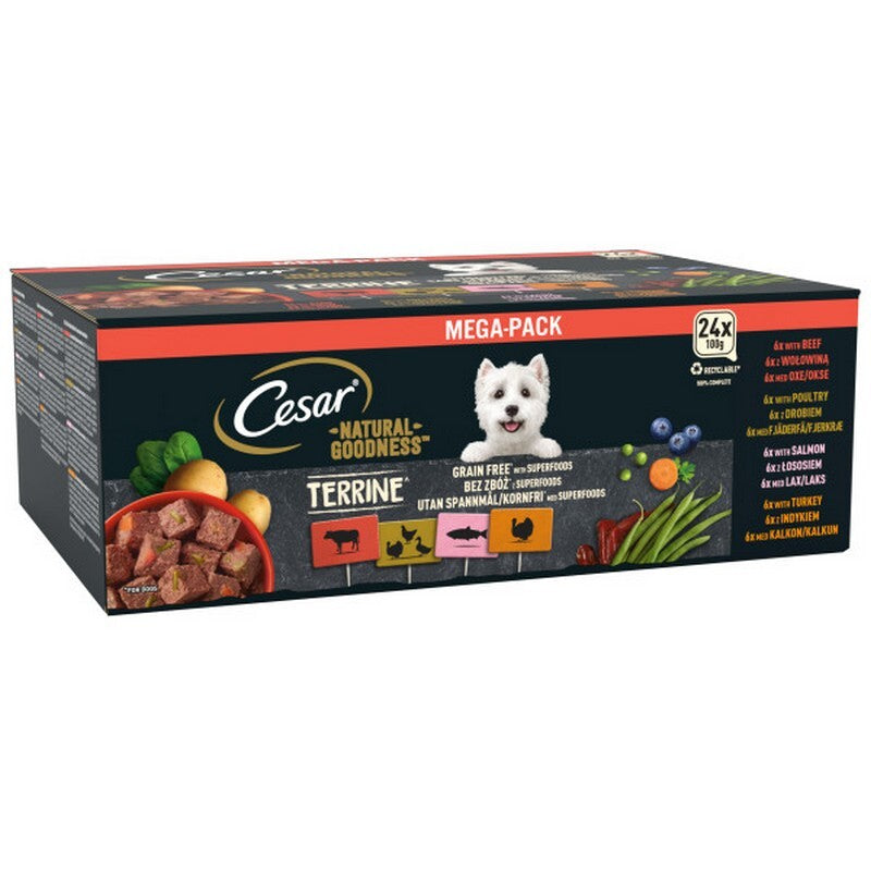 Cesar Natural Goodness Mixed Selection in Loaf 100g x 24