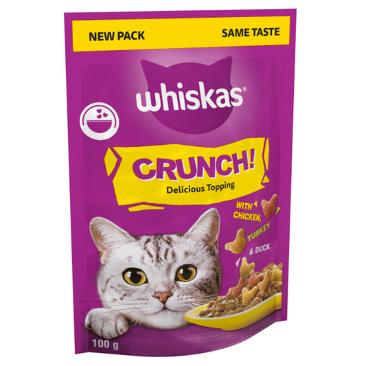 Whiskas Crunch Cat Treats 100g x 10