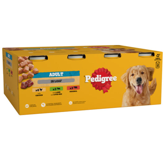 Pedigree Tins Mixed Selection in Loaf 400g x 12 x 2