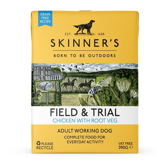 Skinners Field & Trial Adult Grain Free Chicken with Root Veg 390g x 18