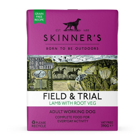 Skinners Field & Trial Adult Grain Free Lamb with Root Veg 390g x 18