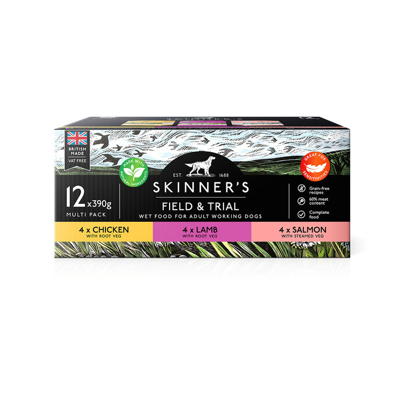 Skinners Field & Trial Adult Grain Free Mix 390g x 12