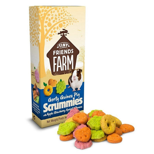 Tiny Friends Farm Gerty Guinea Pig Scrummies Apple & Strawberry 120g x 8