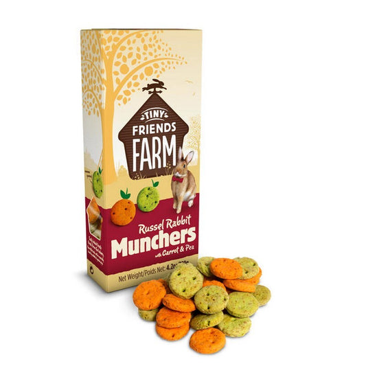 Tiny Friends Farm Russel Rabbit Munchers Carrot & Leek 120g x 8