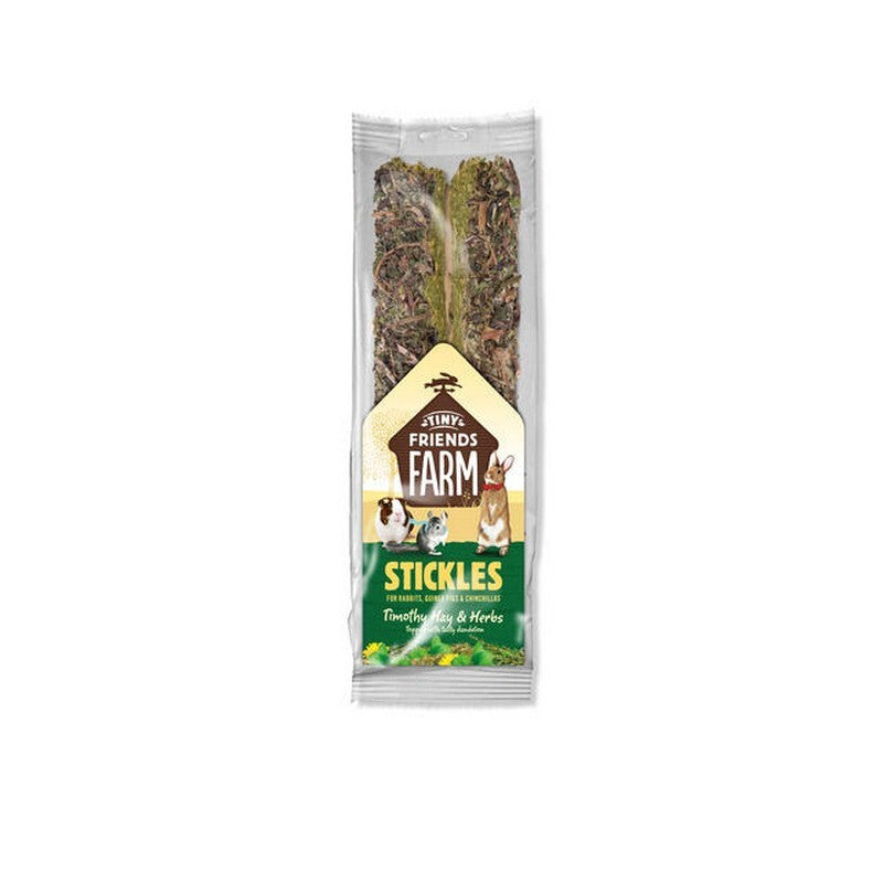 Tiny Friends Farm Stickles Timothy Hay & Dandelion 100g x 8