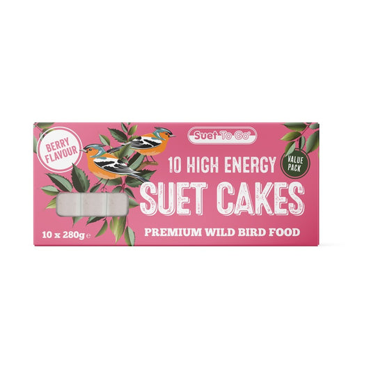 Unipet Suet to Go Cakes/Blocks Berry 280g x 10