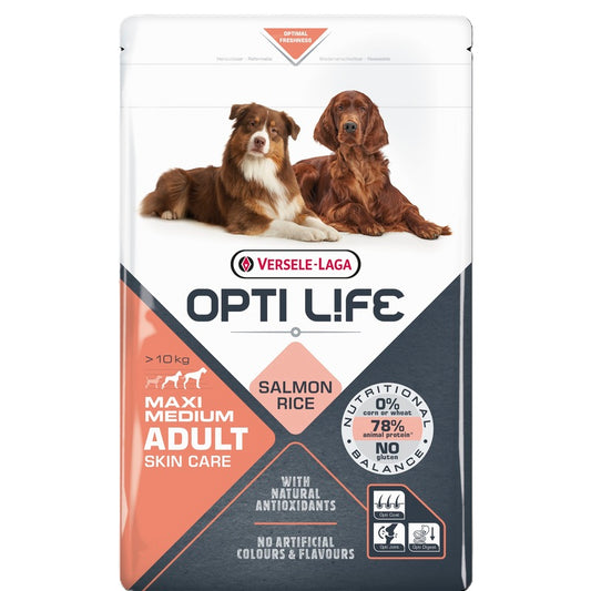 Versele Laga Opti Life Adult Skin Care Medium/Large Salmon 2.5 kg x 4
