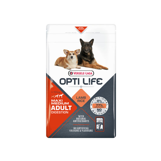 Versele Laga Opti Life Adult Digest Medium/Large Lamb 2.5kg x 4
