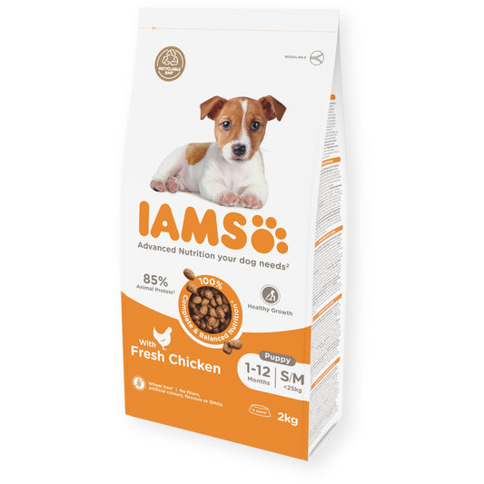 Iams Puppy Small/Medium Chick 2x2kg