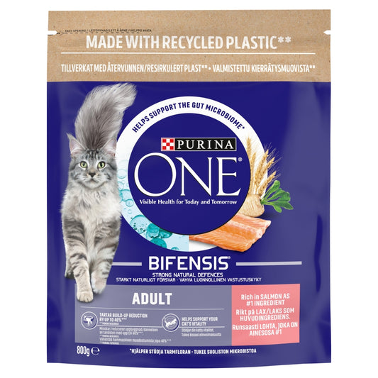 Purina One Adult Cat Salmon W/G 4x800g